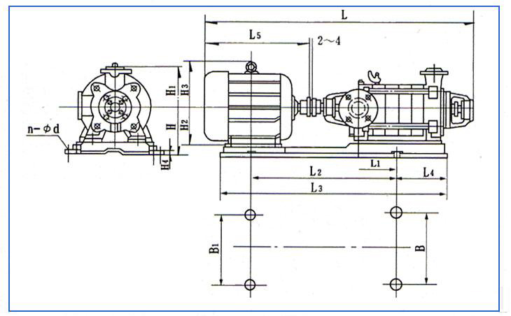 D、DG型臥式鍋爐給水離心泵